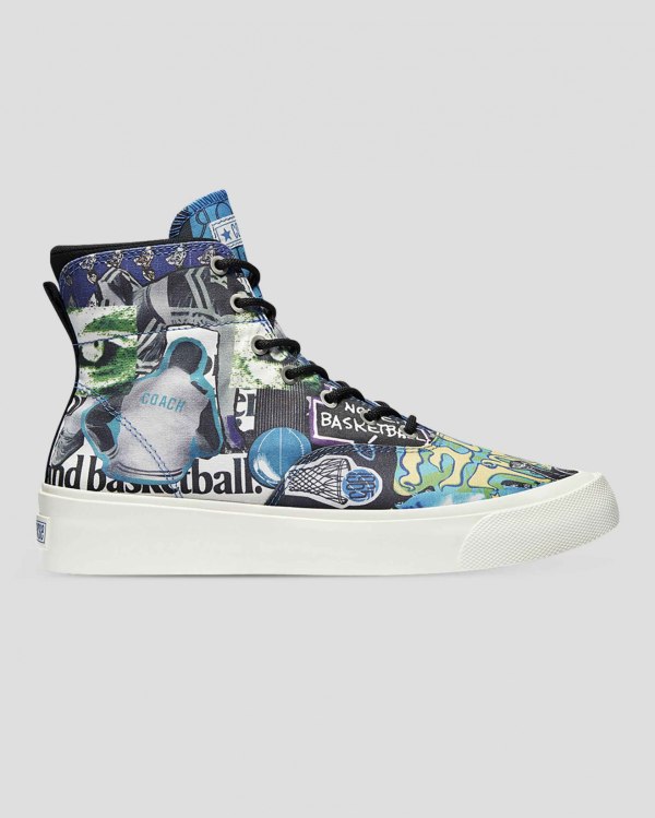 Converse Skidgrip Beat The World Flerfarvede Sko Danmark - Converse Høje Sneakers Herre - 26359EZIS